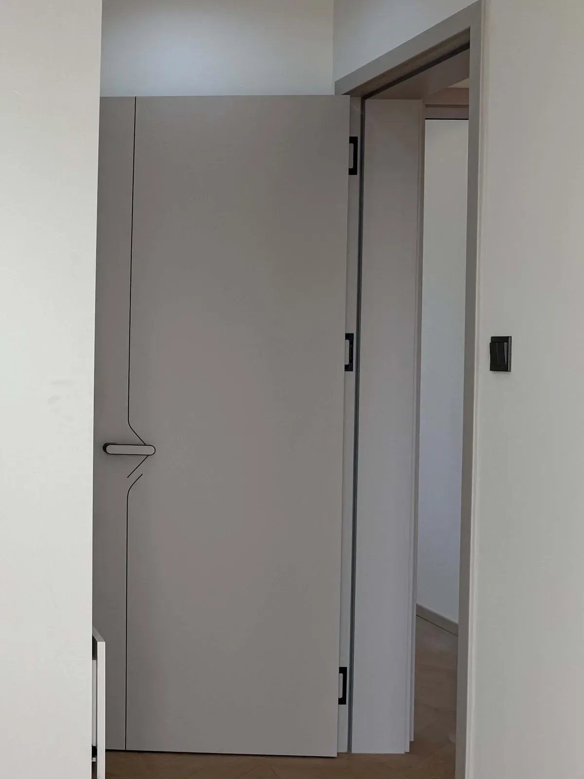 ChanWood solid core flush door installed in a living room