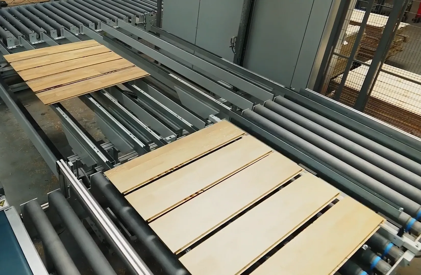 Particle board production line at the ChanWood factory